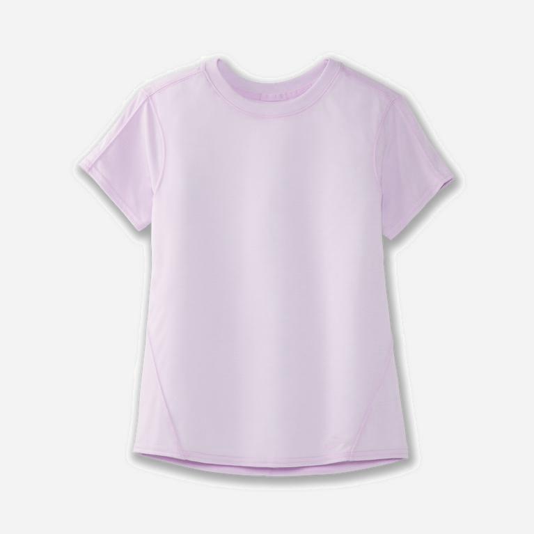 Camiseta De Corrida Manga Curta Brooks Distance Feminino Brasil - Rosa (64872IJRX)